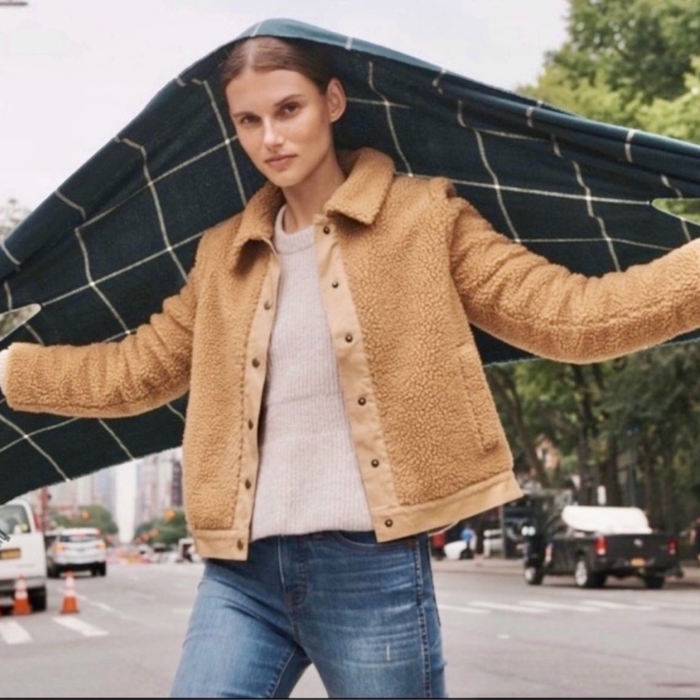 Madewell Teddy Portland Sherpa Jacket
